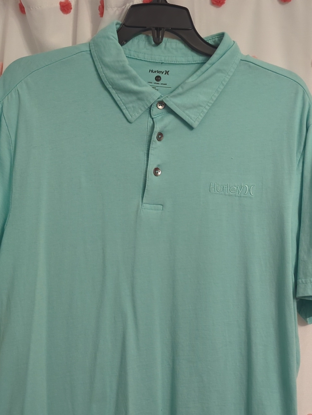 Hurley Men’s Mint Teal Polo Shirt